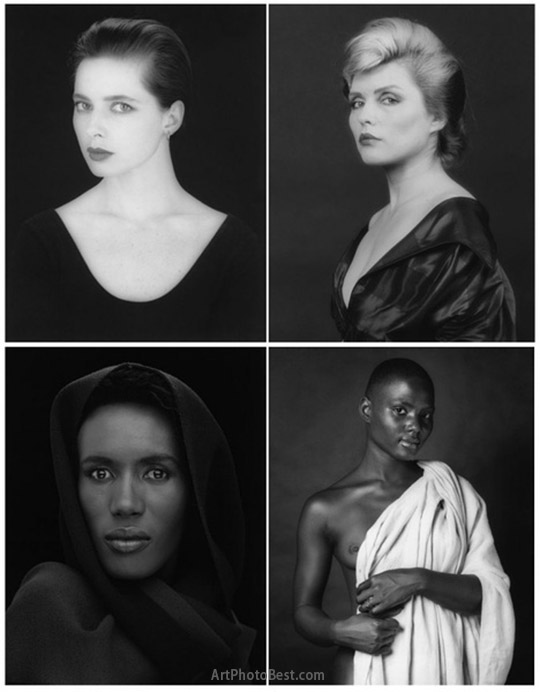 世界著名摄影艺术家罗伯特·梅普勒索普（Robert Mapplethorpe）的人像摄影作品